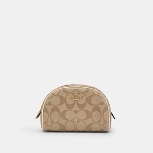 Coach Beige Signature Pouch
